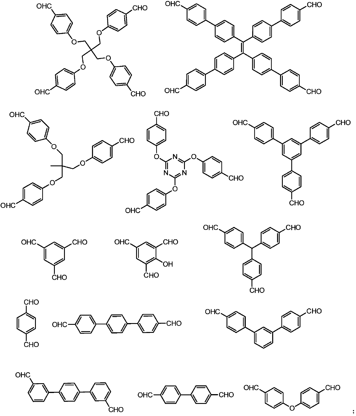 Aromatic polyimine thermosetting resin and preparation method thereof