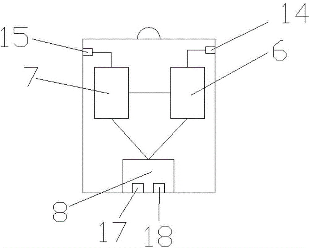 Portable wall space deformation monitoring device for reinforced soil retaining wall and monitoring method