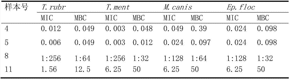 External medicament for treating tinea manuum and tinea pedis