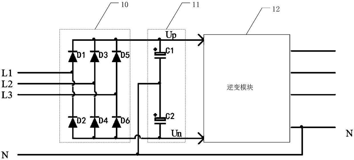 UPS zero line open circuit detection method and device and UPS