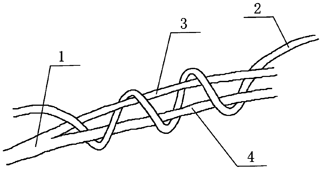 Ceramic fiber bundle knotting method