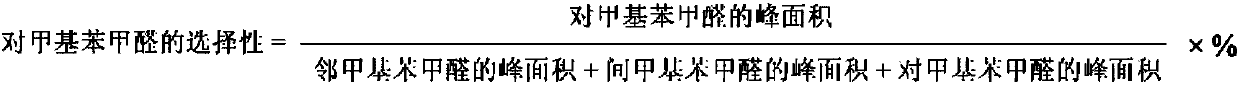 Catalyst used for synthesis of p-tolualdehyde