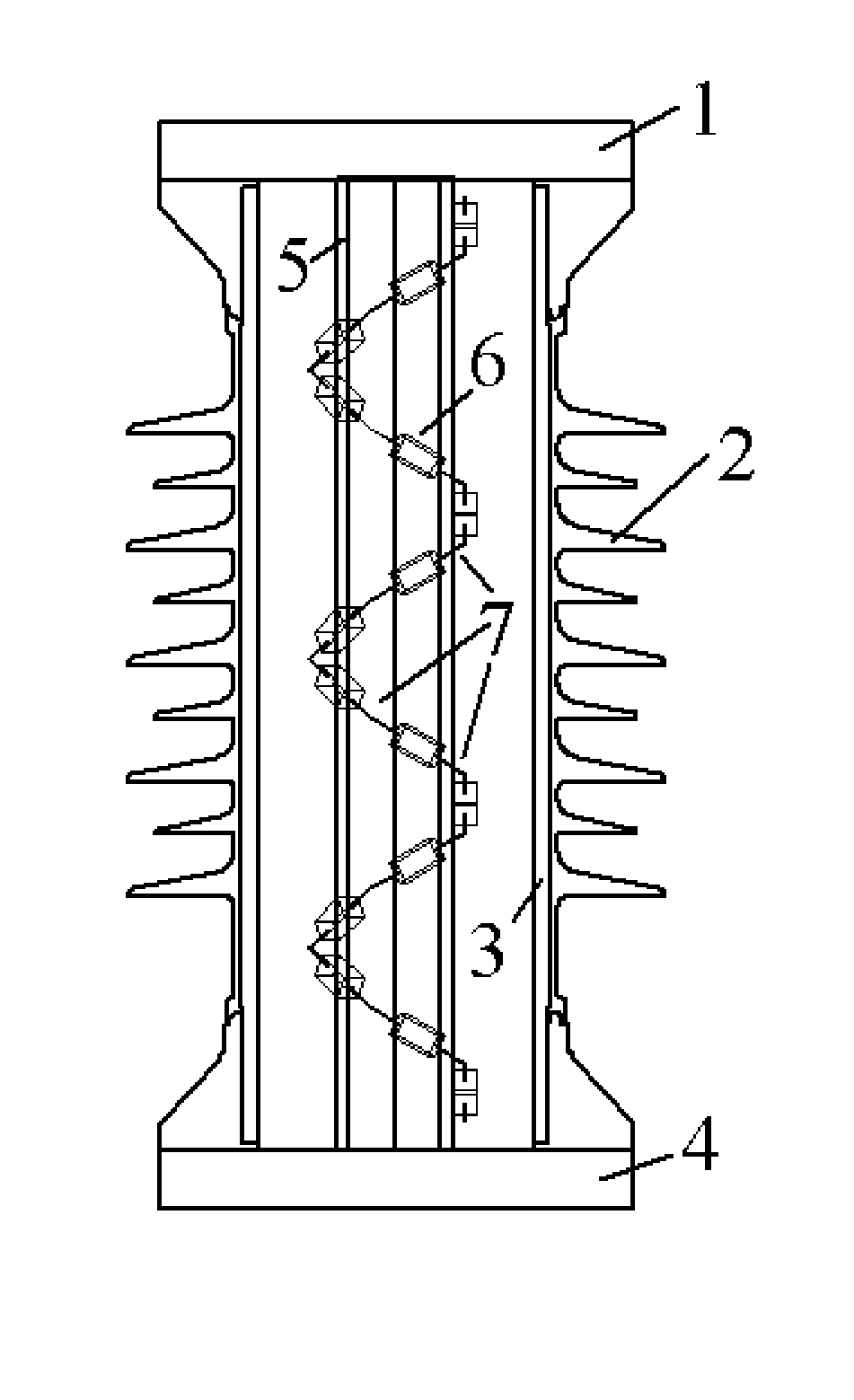 Voltage sensor and dielectric material