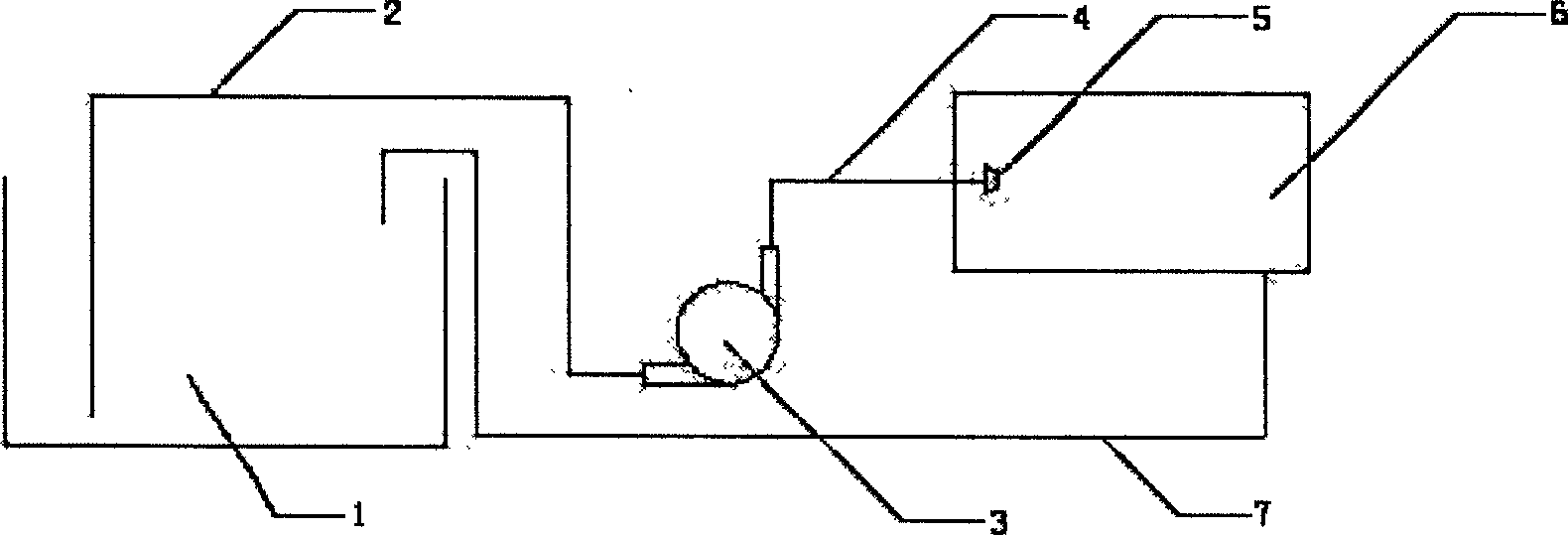 Method for treating printing and dyeing waste water by high pressure cavitation jet combined with fenton reagent