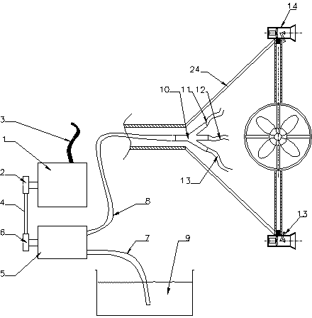 Gasoline power sprayer