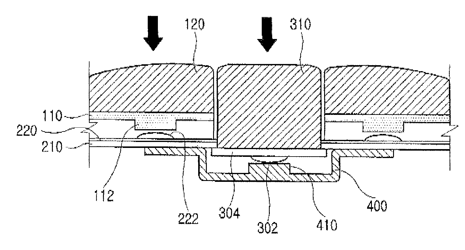 Keypad assembly for portable terminal