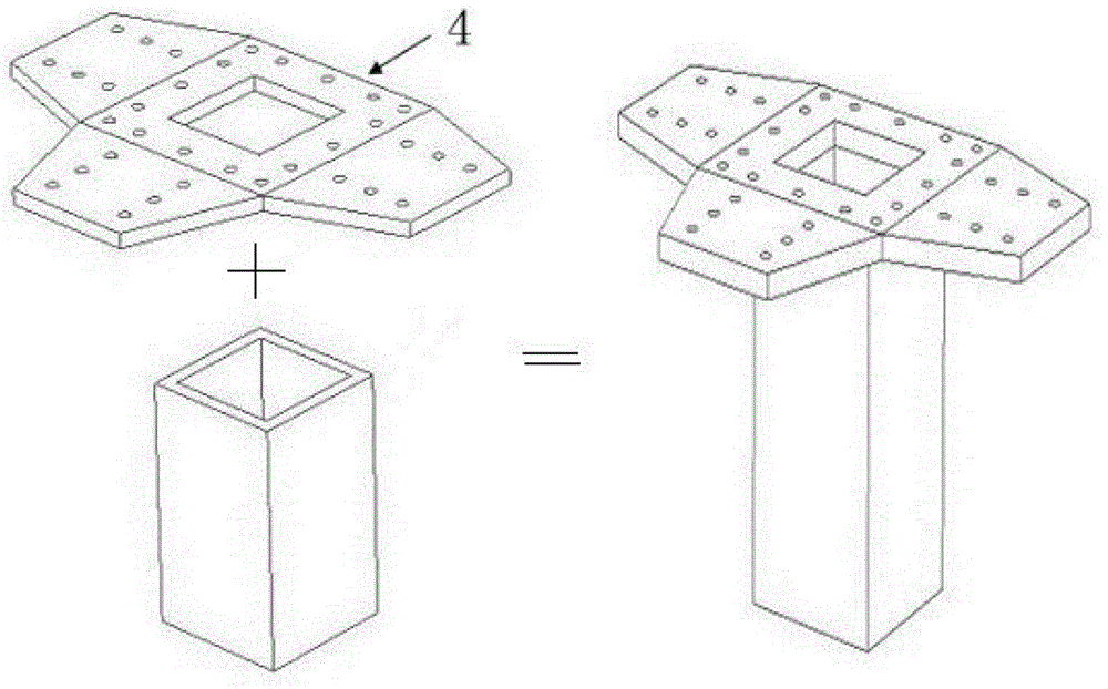 Beam-column joint connecting device for multi-story/high-rise assembly type steel structure system