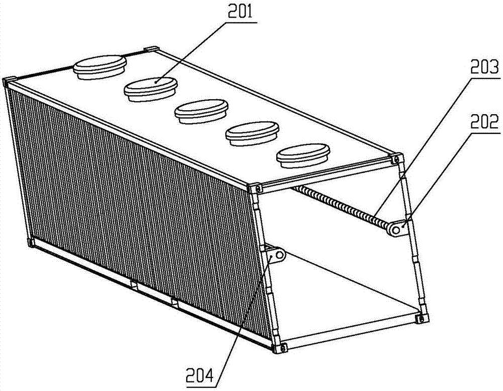 Food transport vehicle with self-unloading function