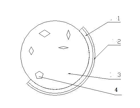 Reflective light-transmitting band and method for laser LD light source