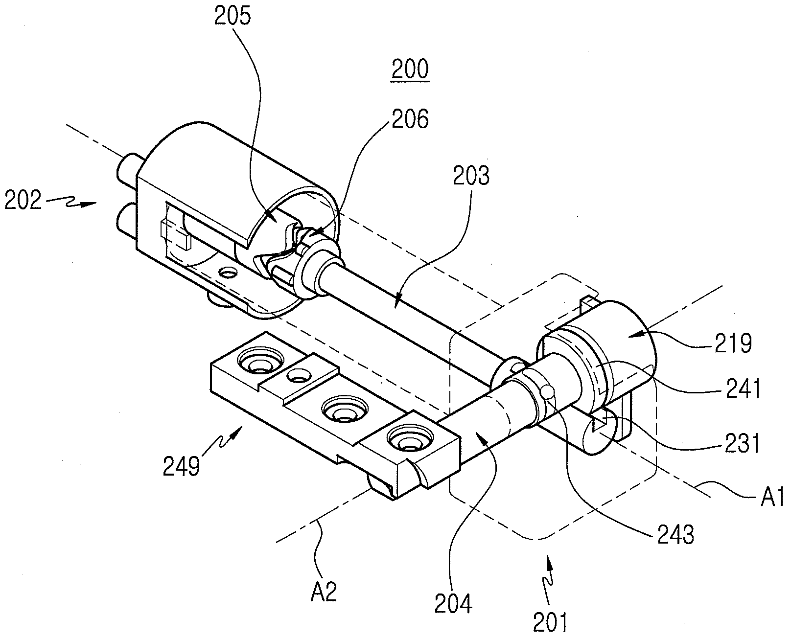 Portable terminal with hinge apparatus