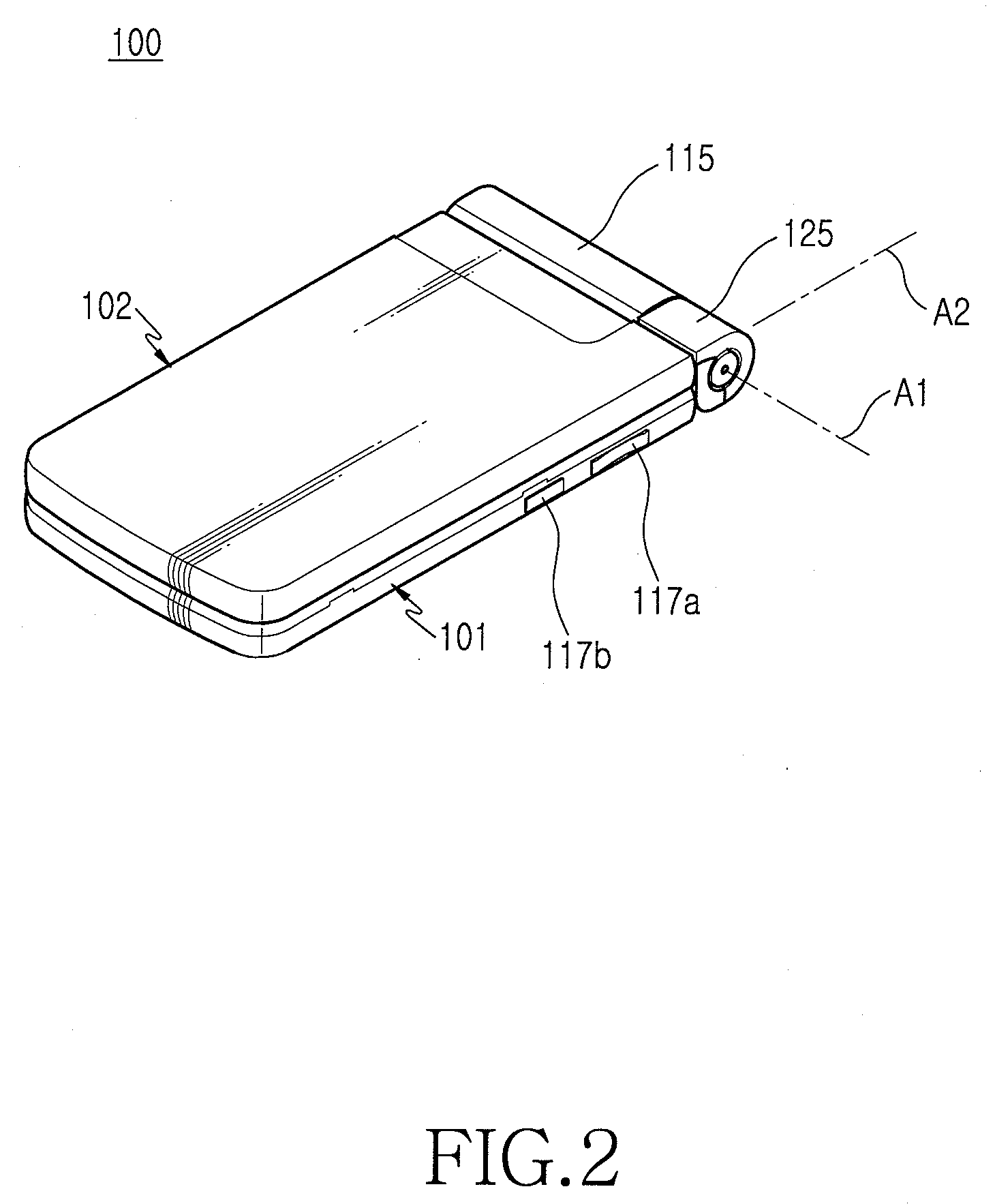 Portable terminal with hinge apparatus