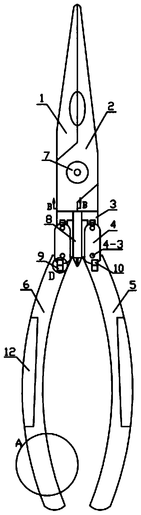 A new type of special multifunctional needle nose pliers for decoration