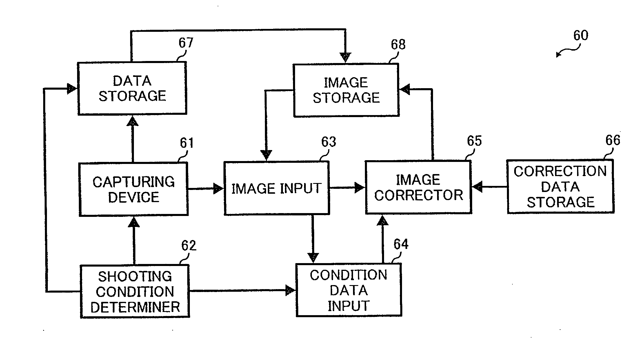 Correcting an image captured through a lens