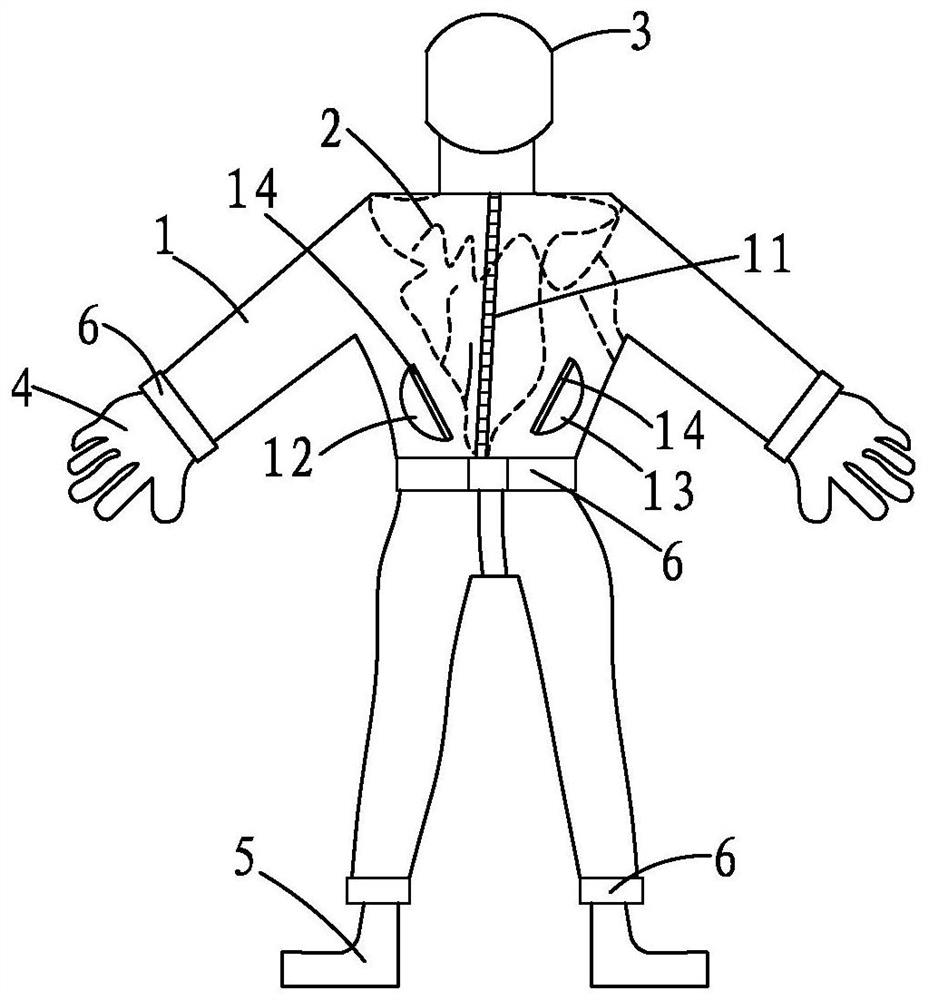 A kind of protective clothing that can be removed during a single day's work