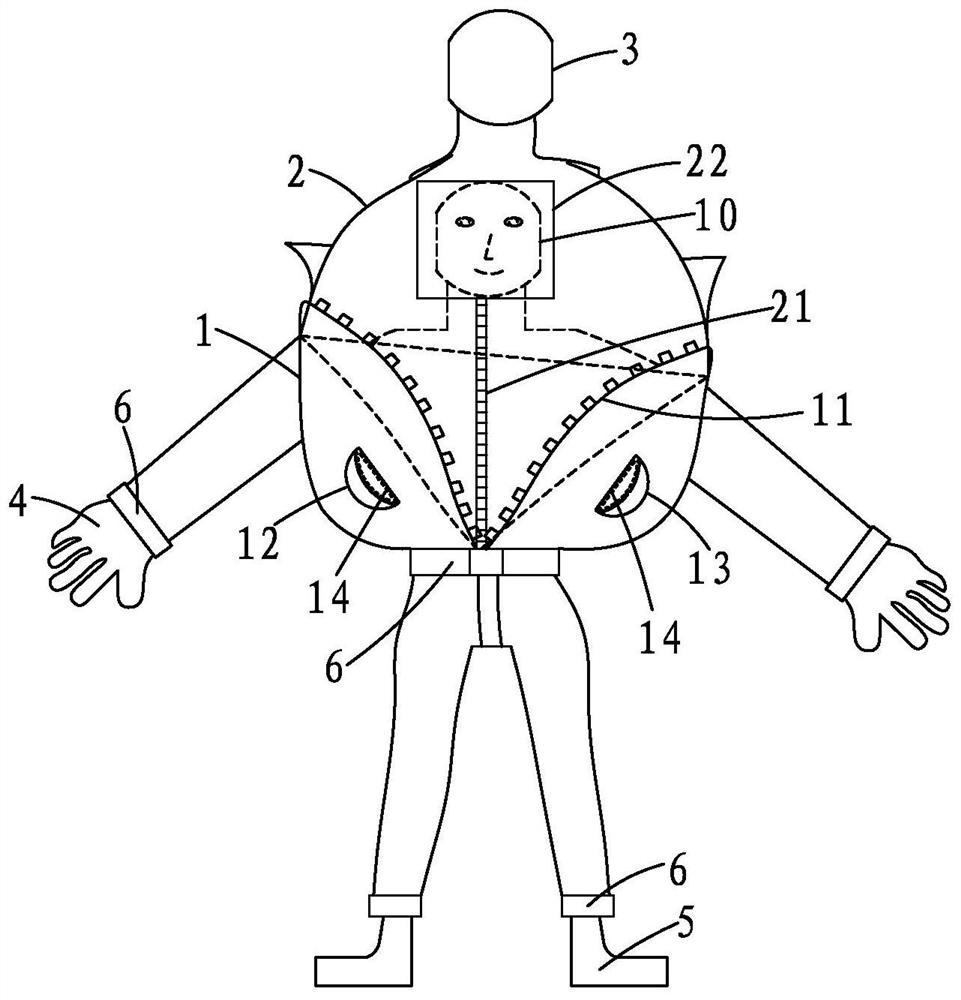 A kind of protective clothing that can be removed during a single day's work