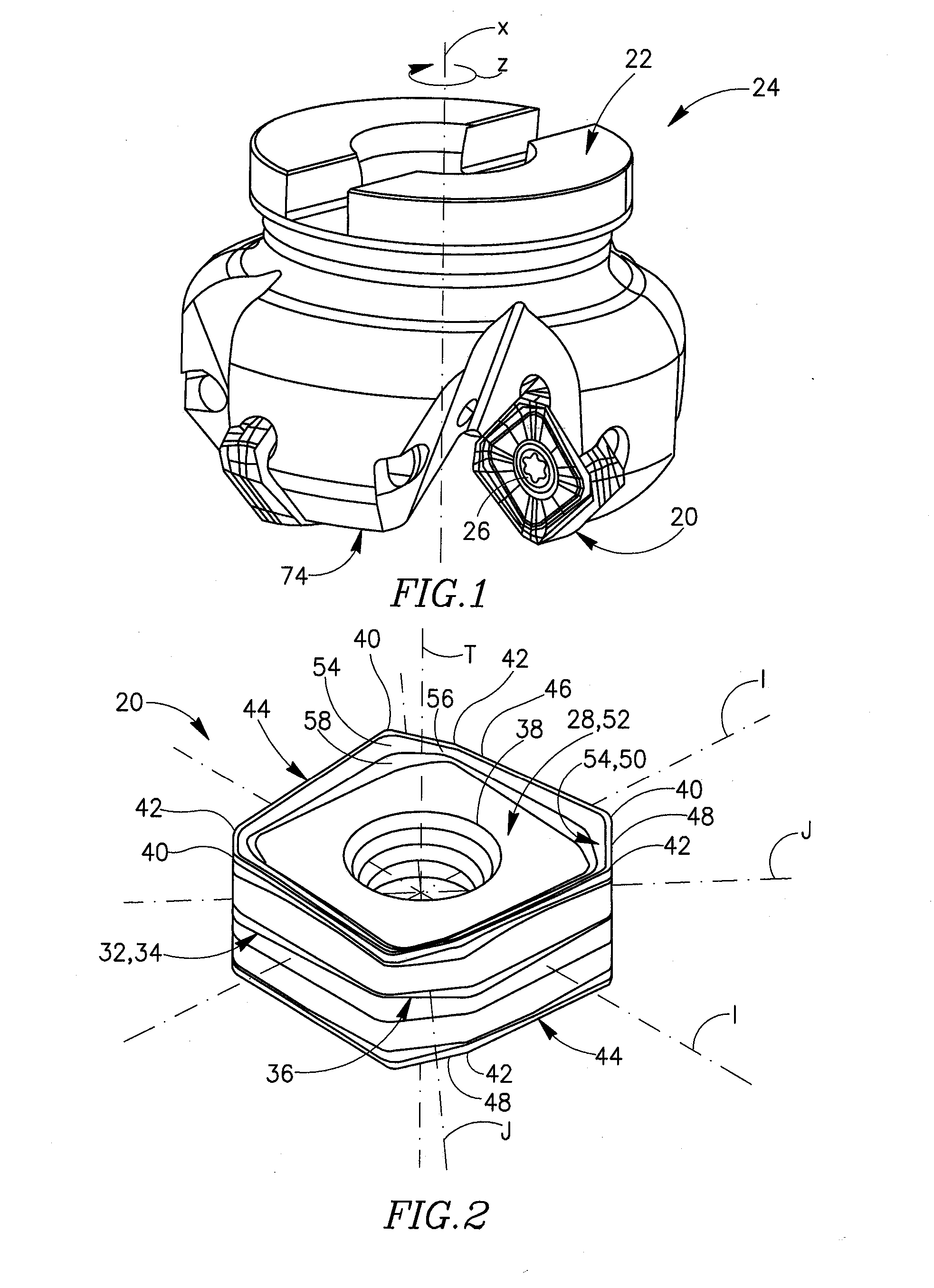 Cutting Insert Having Cylindrically Shaped Side Surface Portions