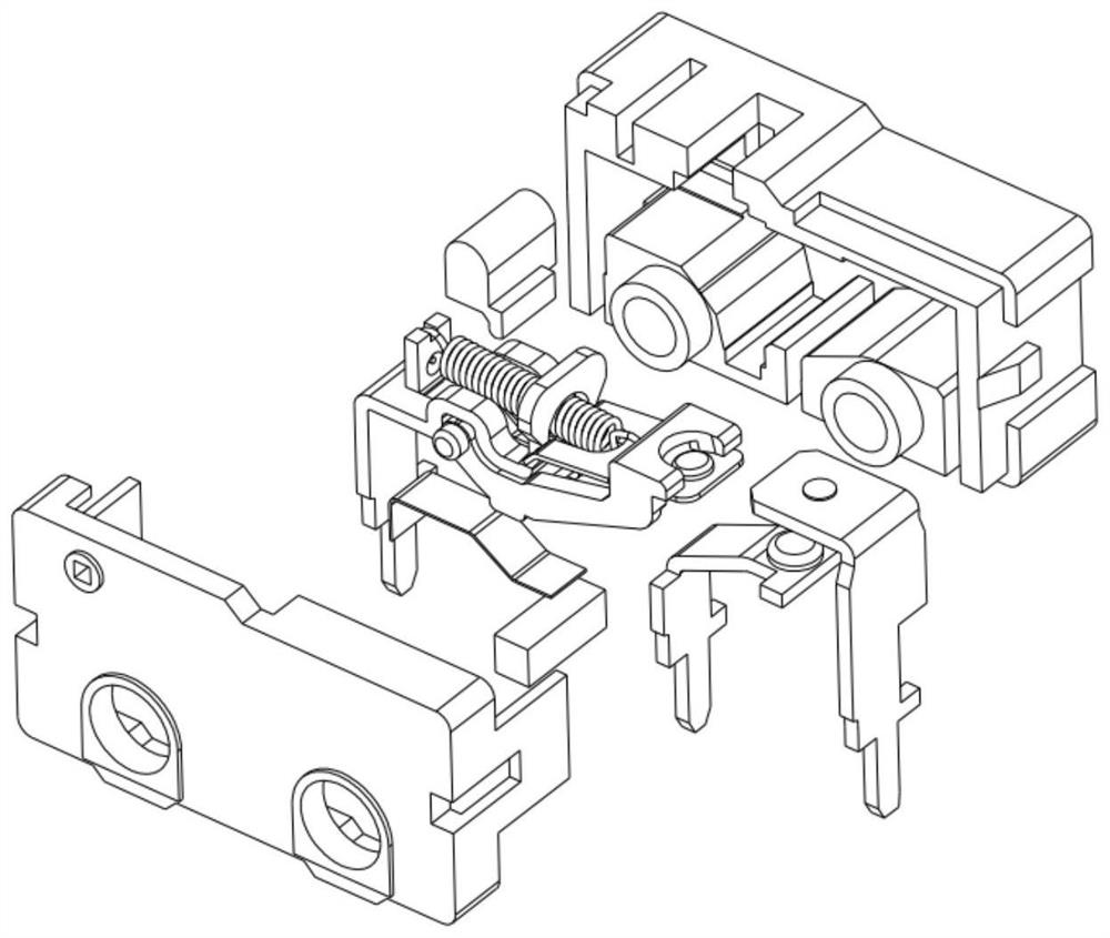 Universal micro switch with forced separation