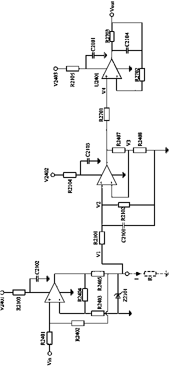 An analog input circuit for engineering-machinery-dedicated controller