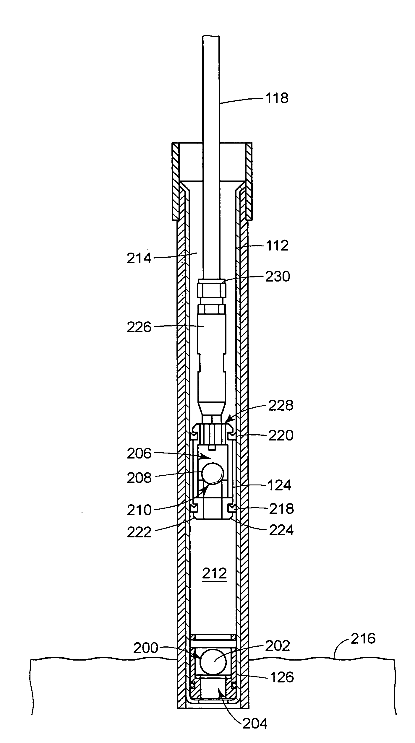 Drive piston and foot valve seat