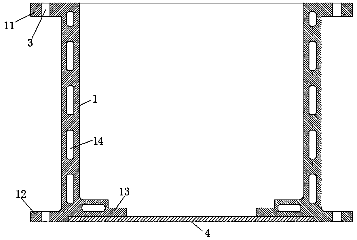 Battery box side wall, assembled combined battery box and expandable battery box group