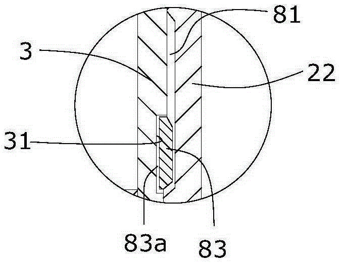 Fracturing device used for oil-gas pipe column