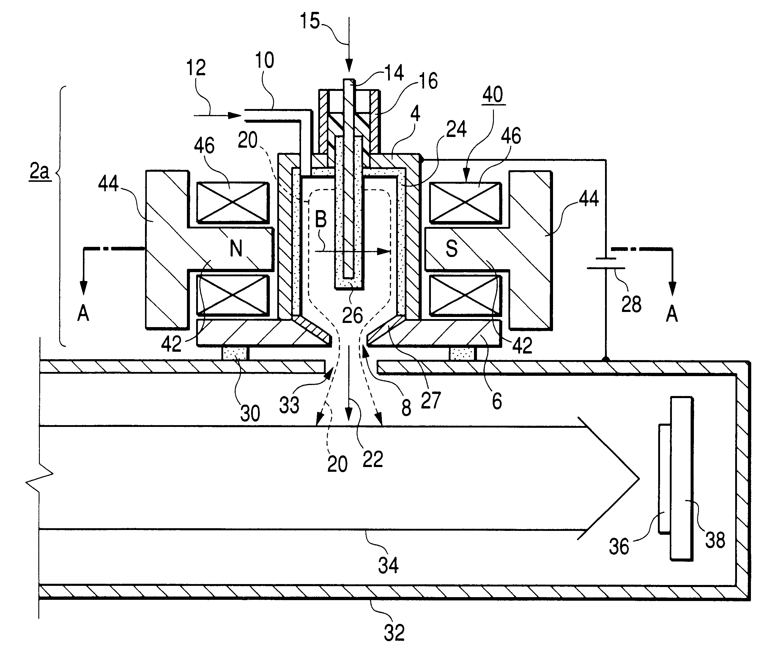 Plasma source ion implanting apparatus using the same