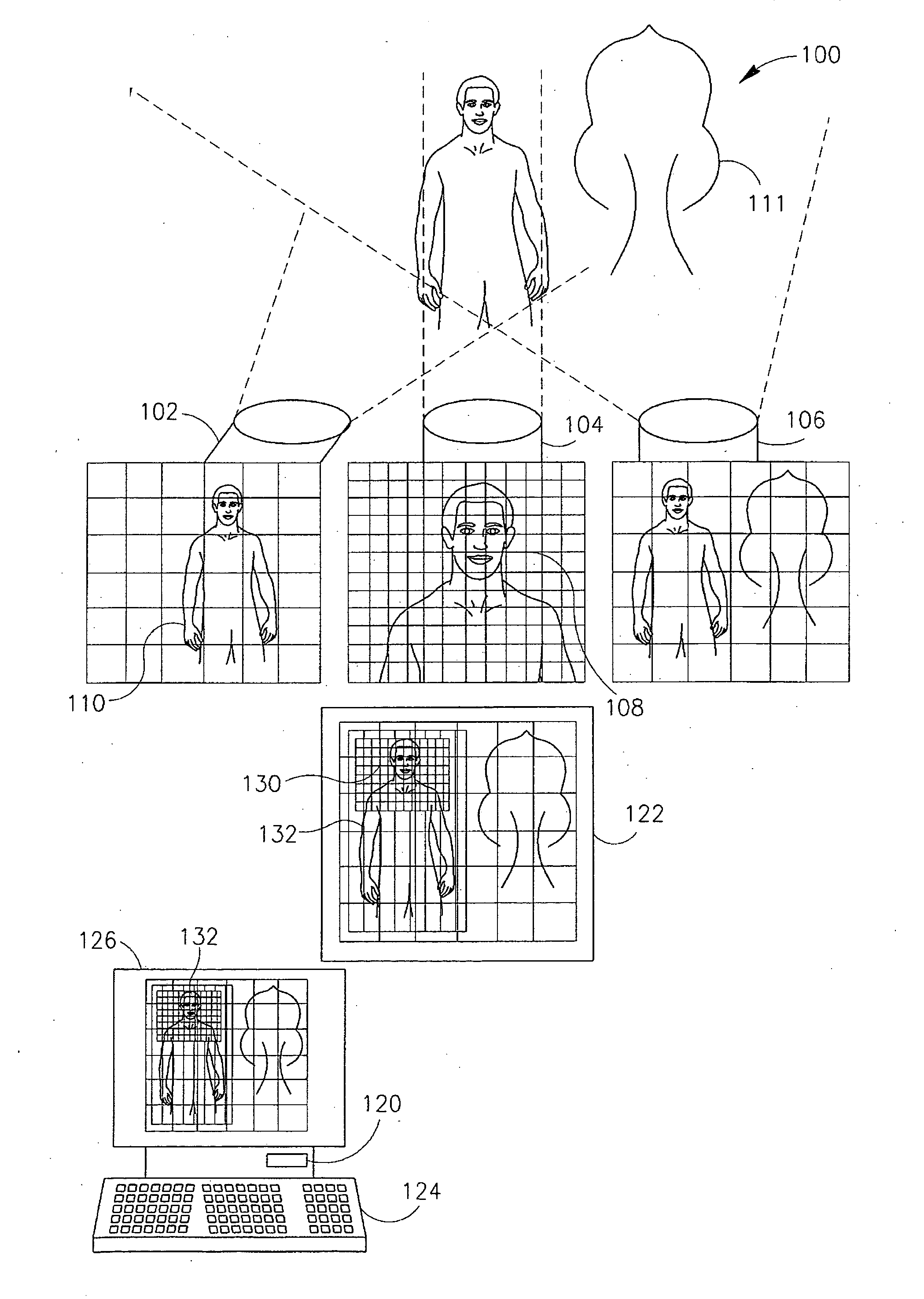 Device and method for hybrid resolution video frames