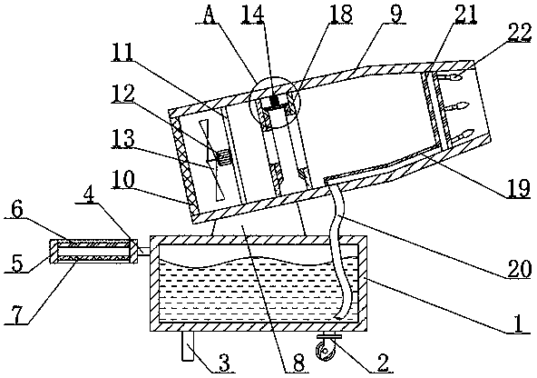 Large-scale dust removal device for construction site