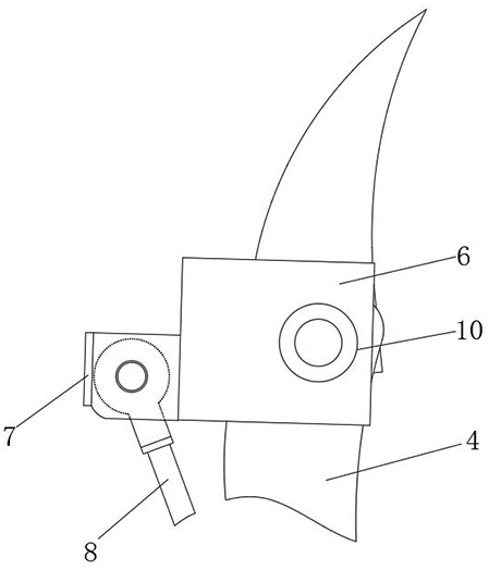 Lotus claw for grabbing waste steel