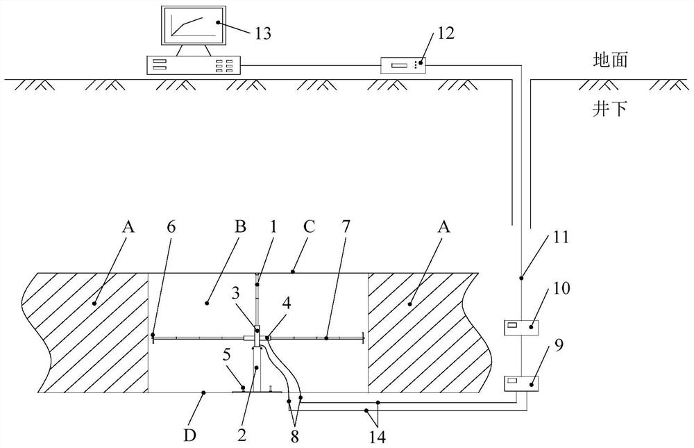 A filling body deformation on-line monitoring system and its monitoring method