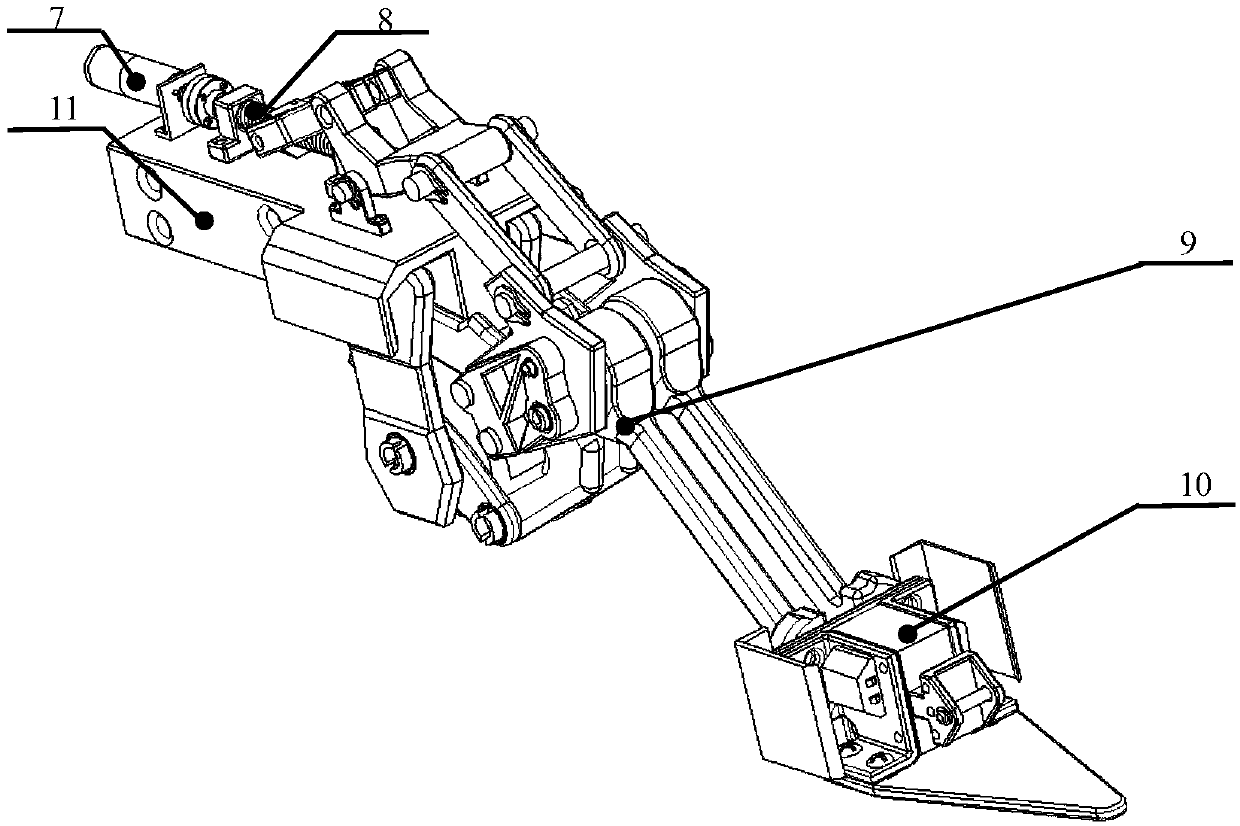 Mechanical weeding mechanism with function of changing track to avoid seedlings