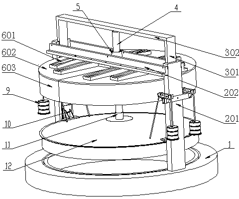 Guiding buffering anti-explosion device for vertical air shaft