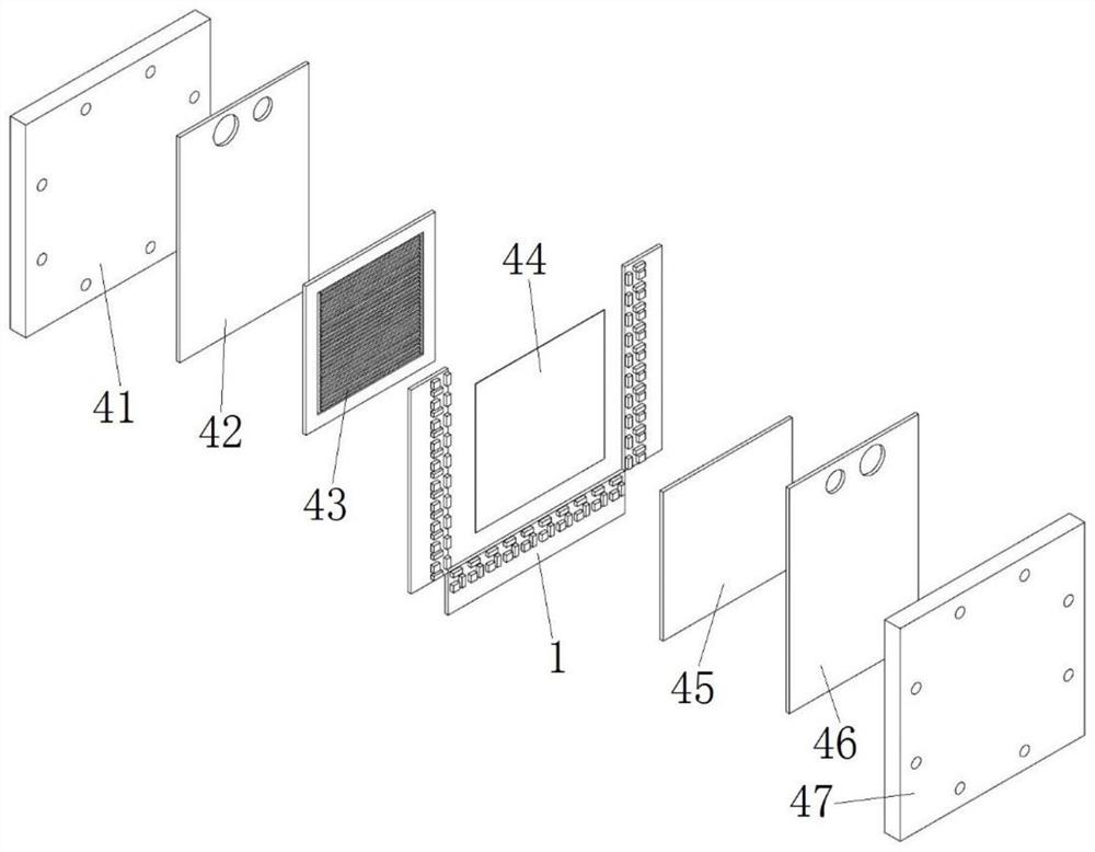 Fuel cell current density distribution nondestructive testing device and method