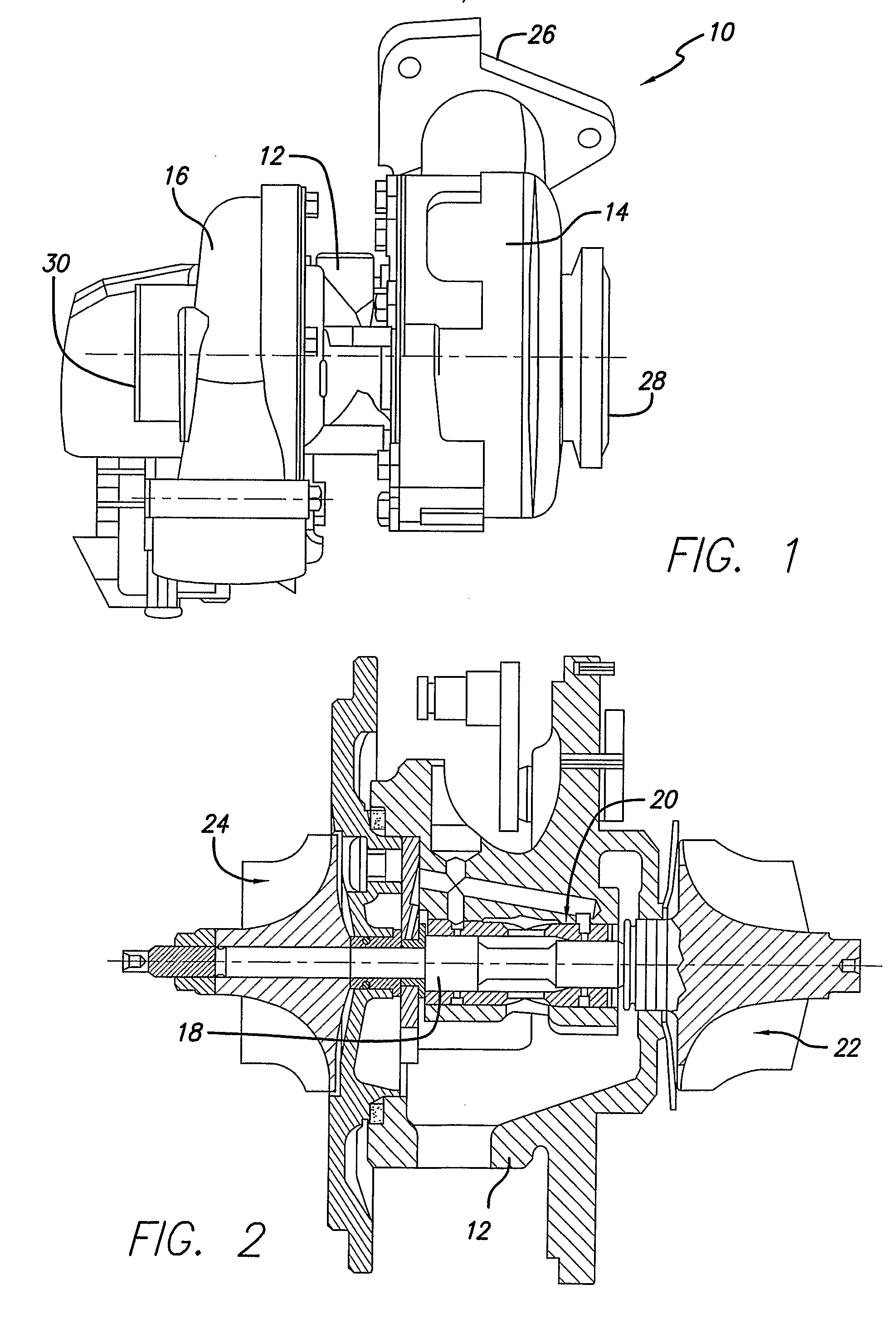 Cambered vane for use in turbochargers