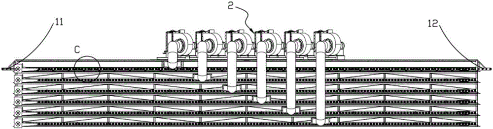 Continuous automatic drying solidification device