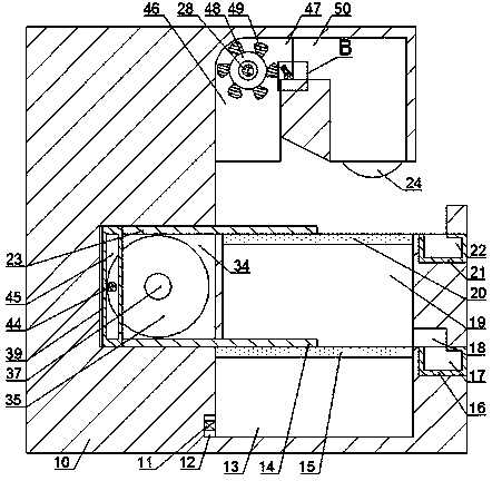 Grinding chip treatment device of metal grinding machine tool