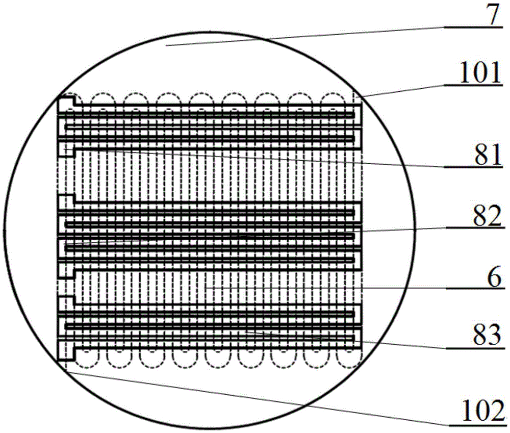 Three-temperature-region channel embedded continuous flow laminated PCR (polymerase chain reaction) chip