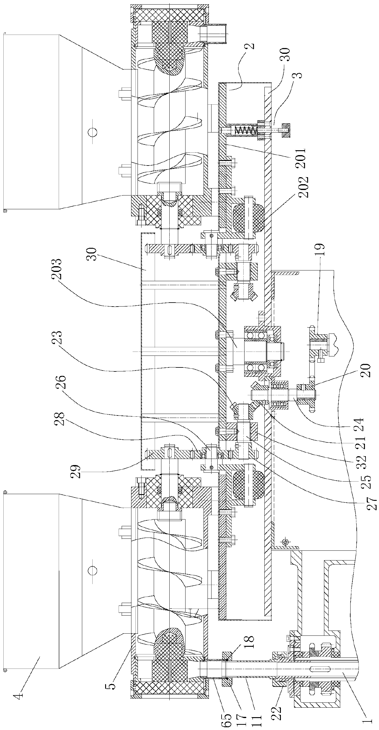 Movable type eight-stuffing transporting system of Chinese style pastry making machine