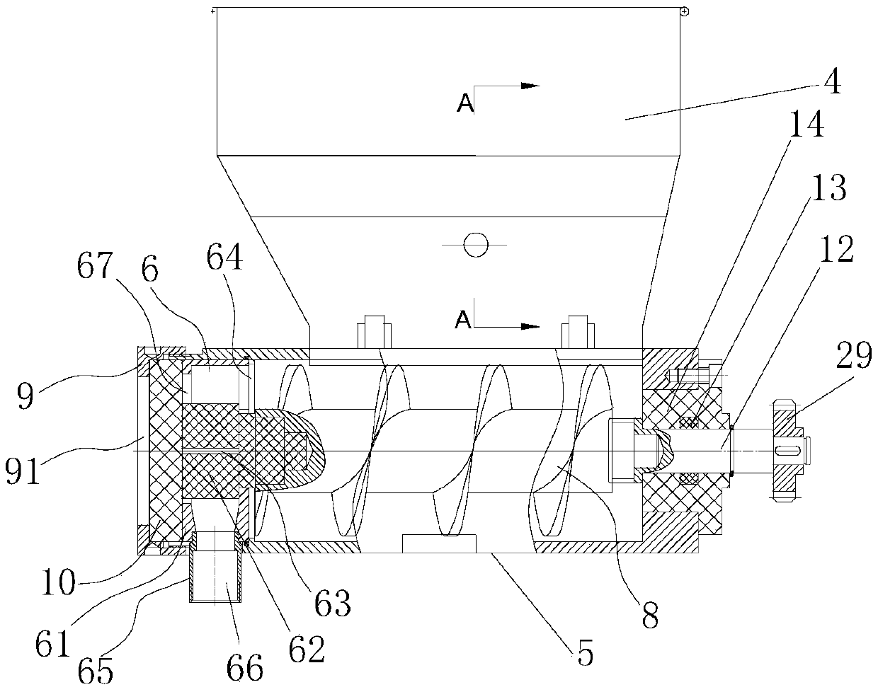 Movable type eight-stuffing transporting system of Chinese style pastry making machine