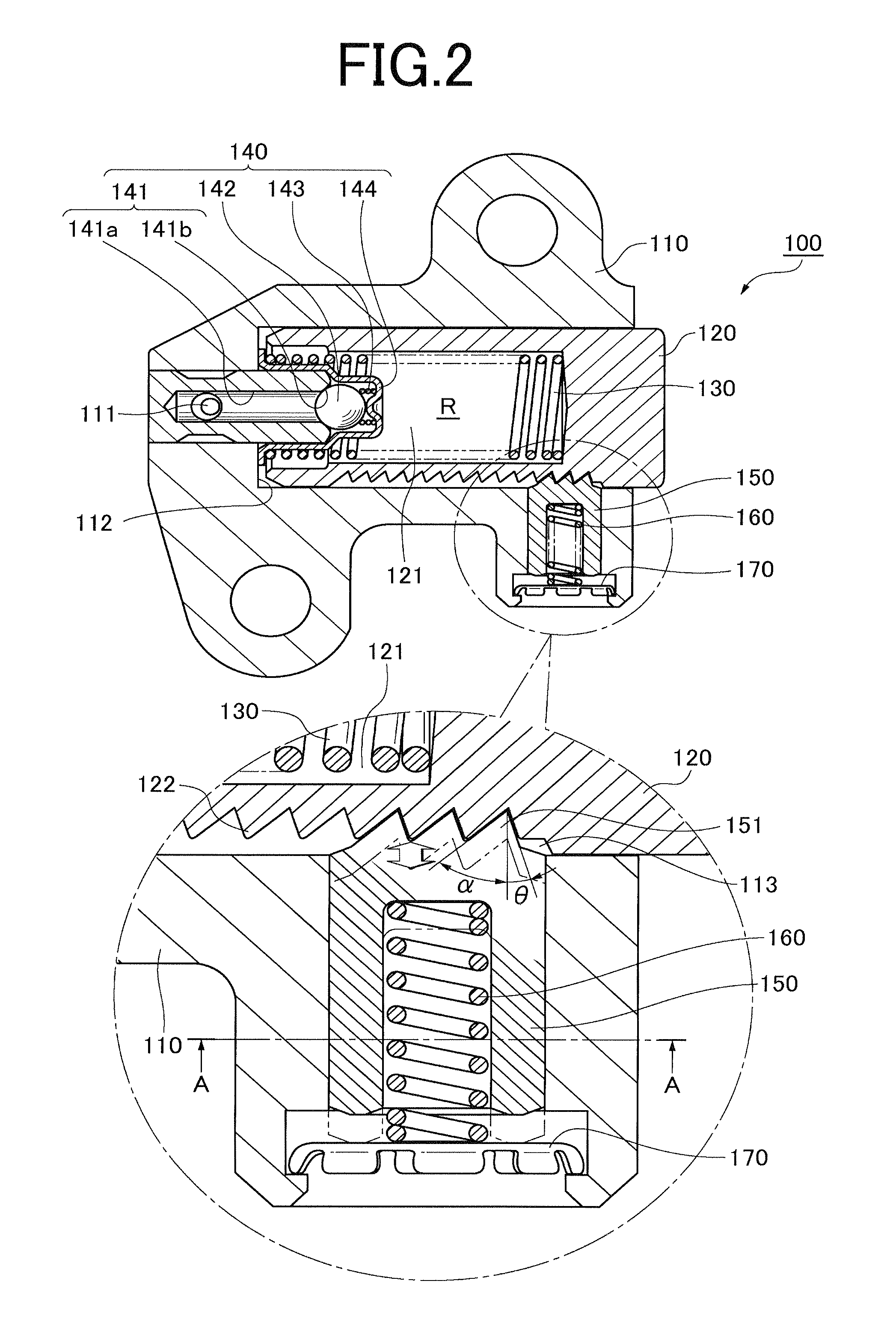 Ratchet-type tensioner