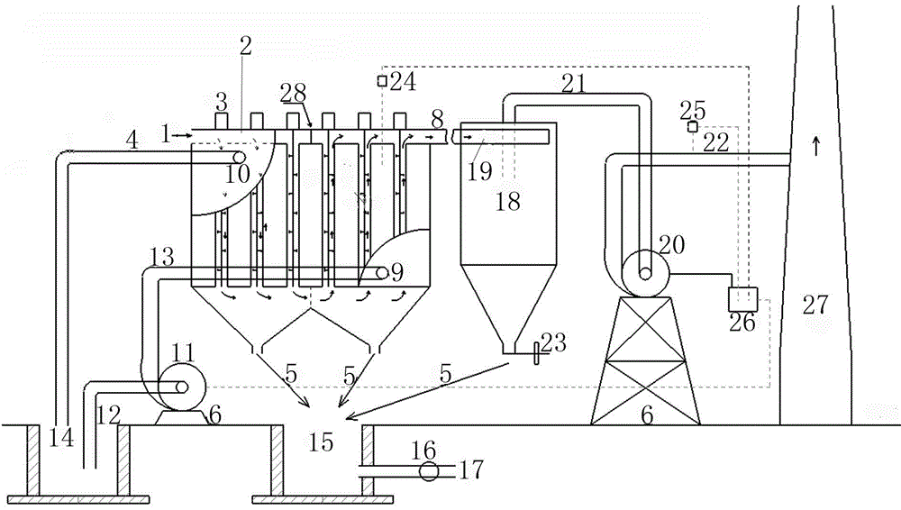 Industrial tail gas purification treatment and haze prevention device