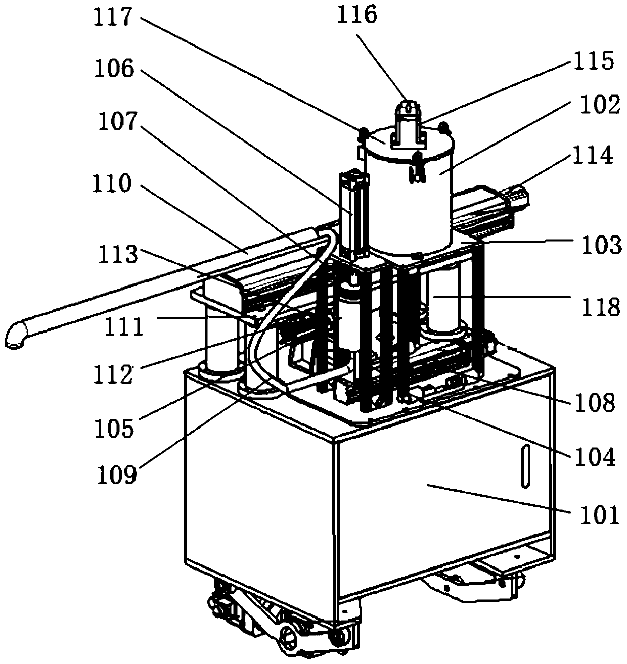 Automatic measuring and gluing system