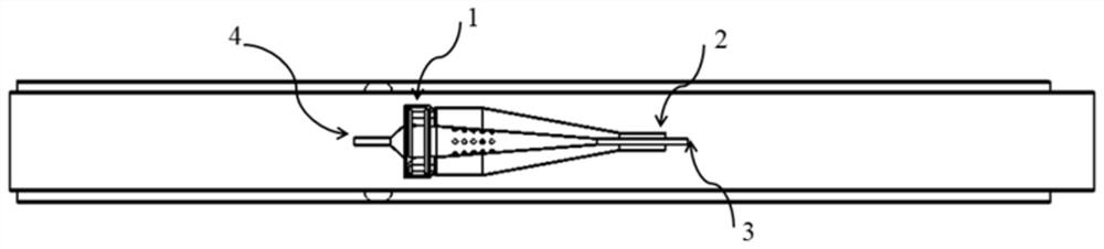 Underground gas-liquid hydrocyclone separation device