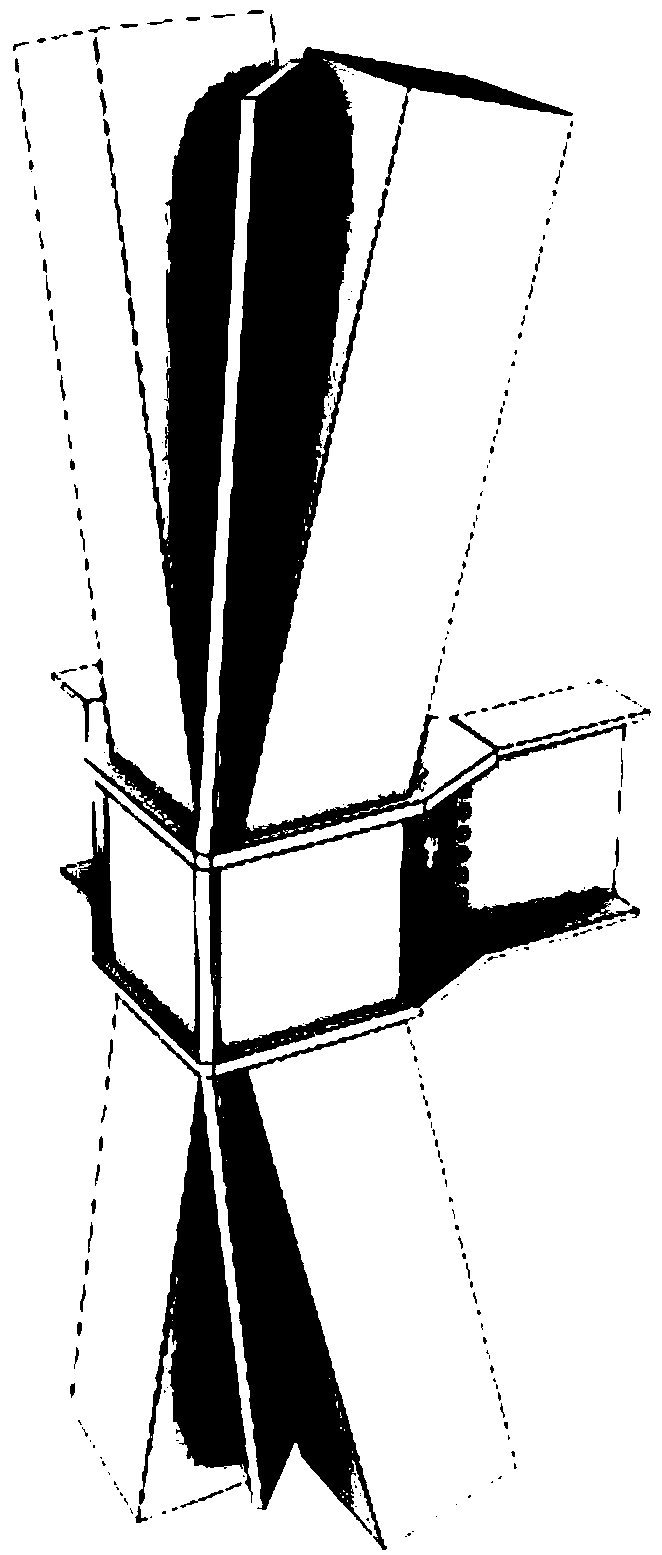 Special-shaped steel column concrete filling construction method and concrete