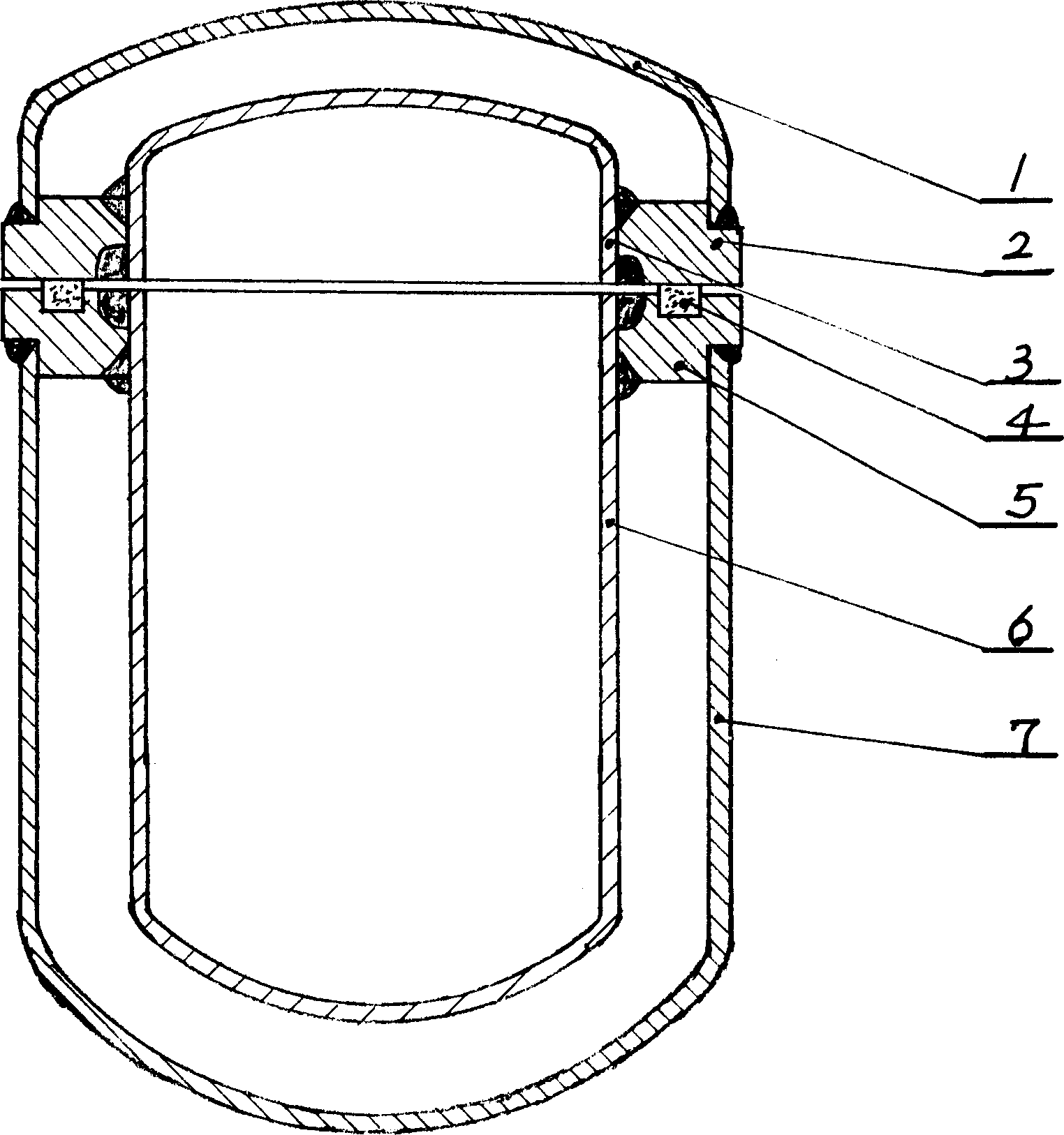 Large flange for sealing induction furnace lid and furnace stack