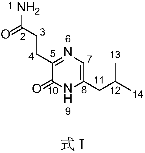 Method for separating and extracting new compound LW-1 from secondary metabolites of aspergillus terreus