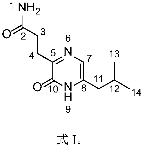 Method for separating and extracting new compound LW-1 from secondary metabolites of aspergillus terreus