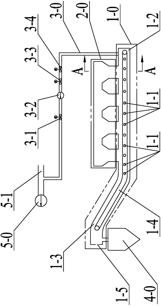 Dry-type deslagging system capable of adjusting cooling air