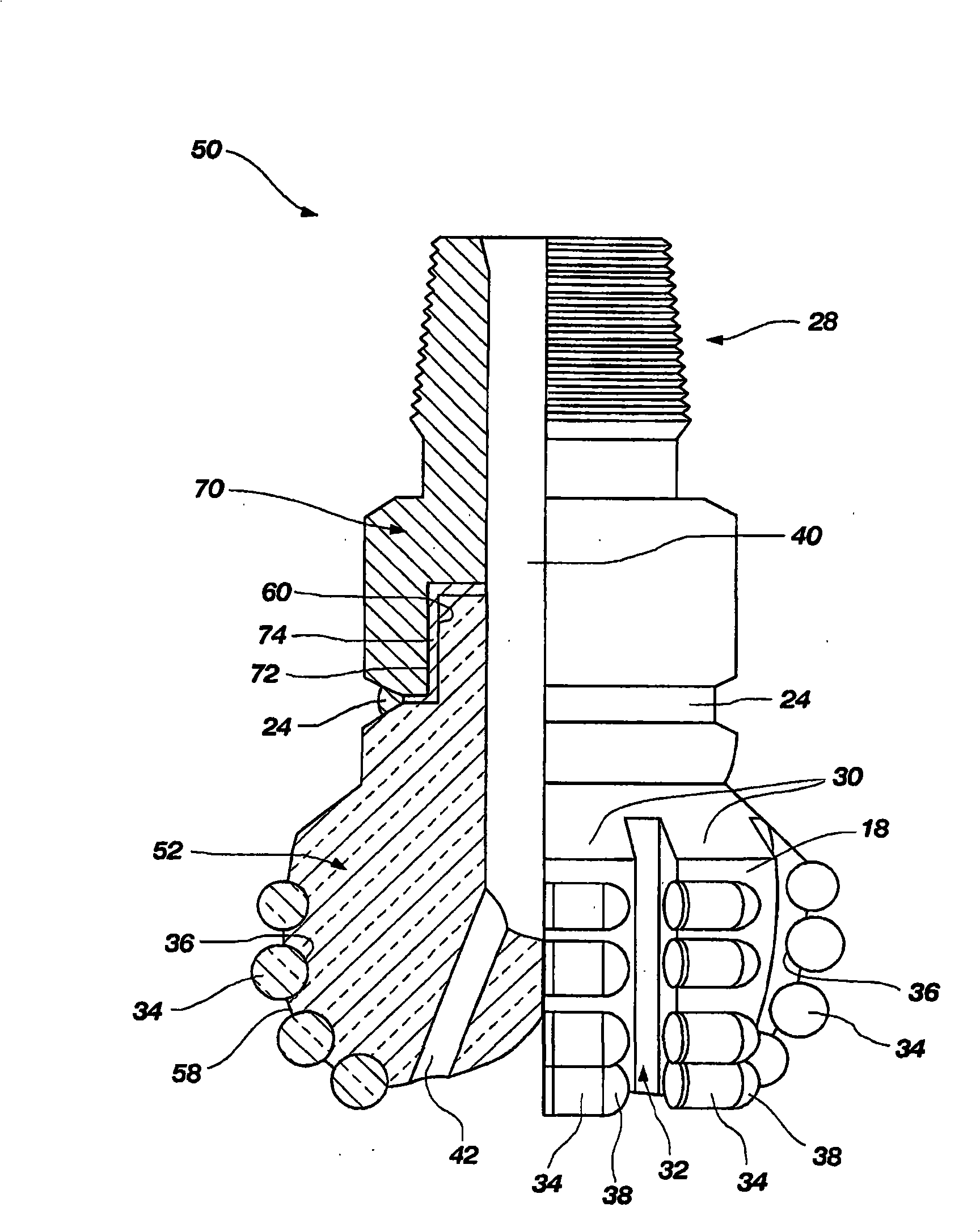 Earth-boring rotary drill bits and methods of manufacturing earth-boring rotary drill bits having particle-matrix composite bit bodies