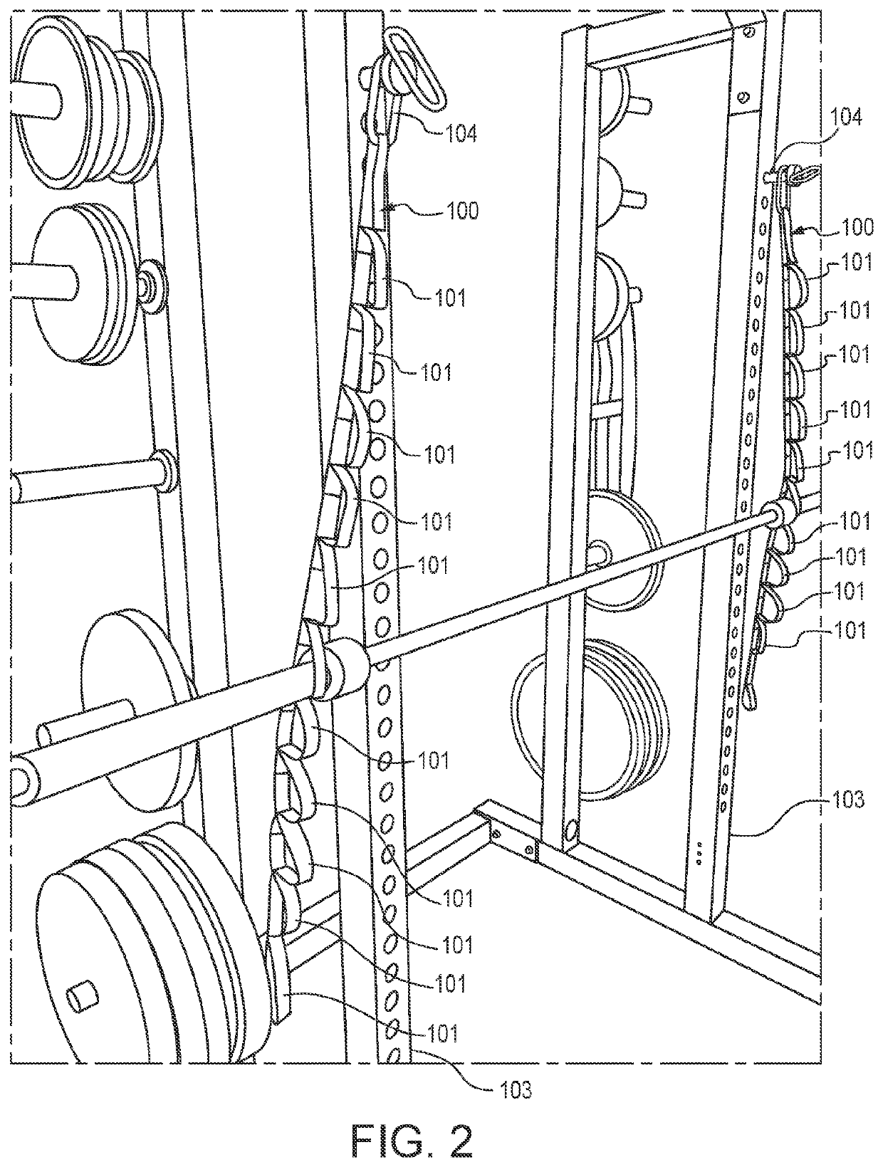 Free weight exercise swing attachment